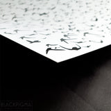 Détails du papier épais pour l'impression de l'affiche en noir et blanc : Vol d'oiseaux.